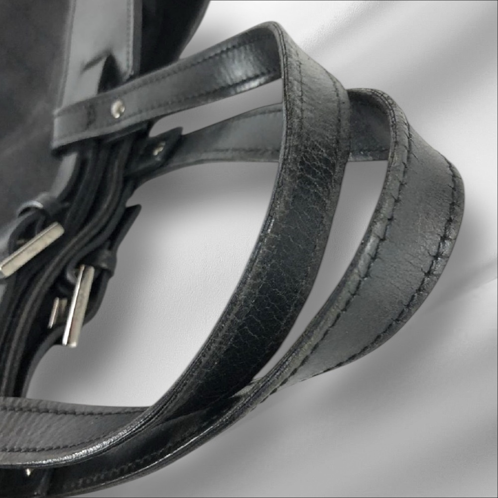 Gucci Black GG Supreme Canvas Leather Trim Large Tote - Picture 8 of 15